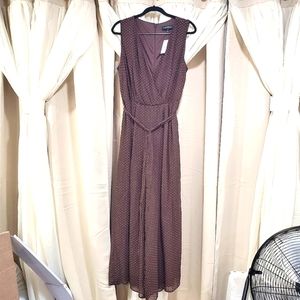 Nwt Lane bryant brown dotted jumpsuit